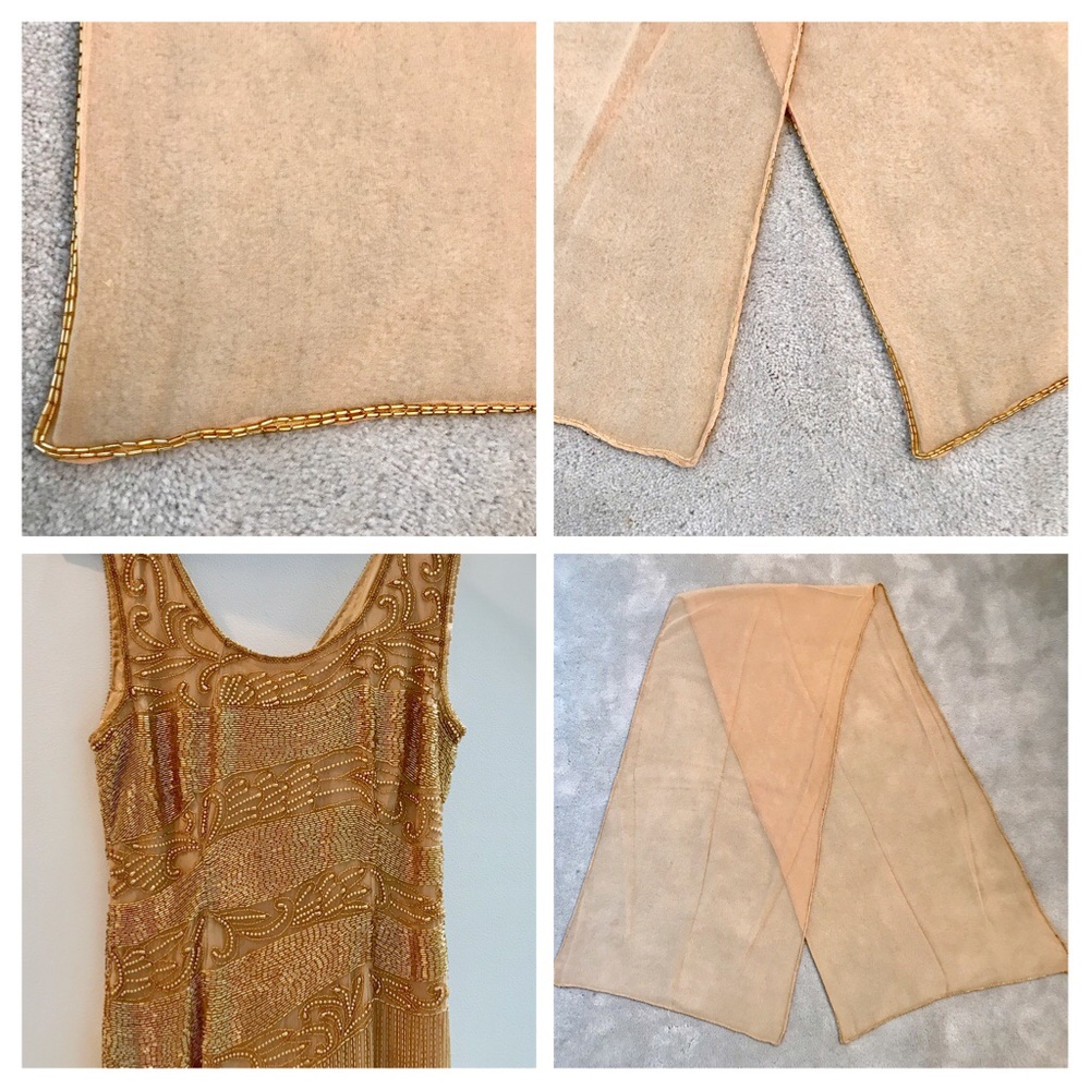Custom Beaded Gown +Wide Kick-pleat - Picture 8 of 15